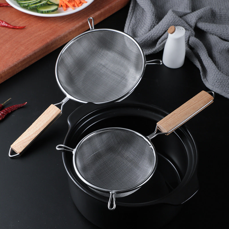 Stainless steel double ear colander